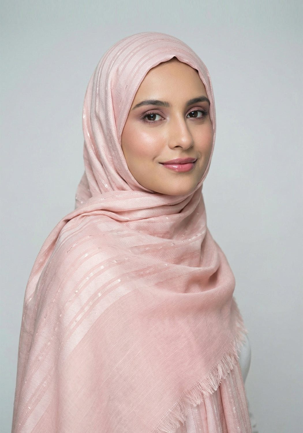 Ava Cotton Hijab - Peach