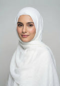 Rafiqah Crimps Hijab - White