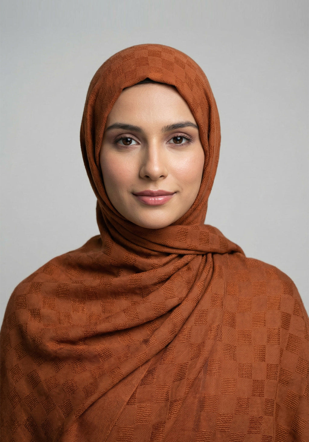 Afareen Cotton Hijab - Redish Brown