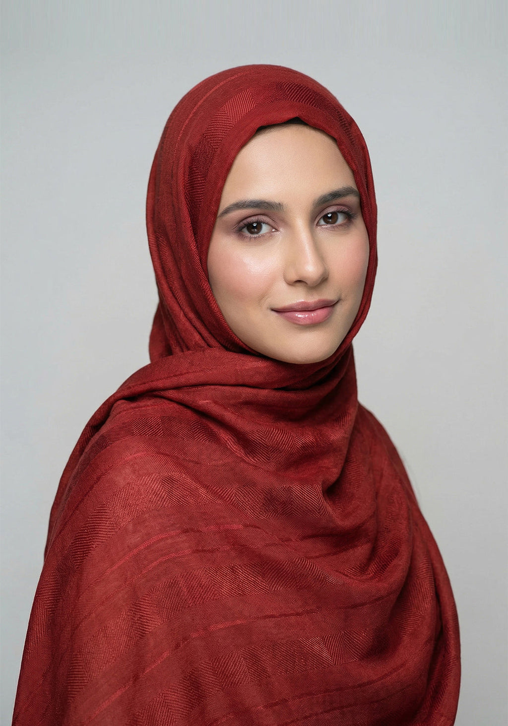 Wardah Cotton Hijab - Redish Brown