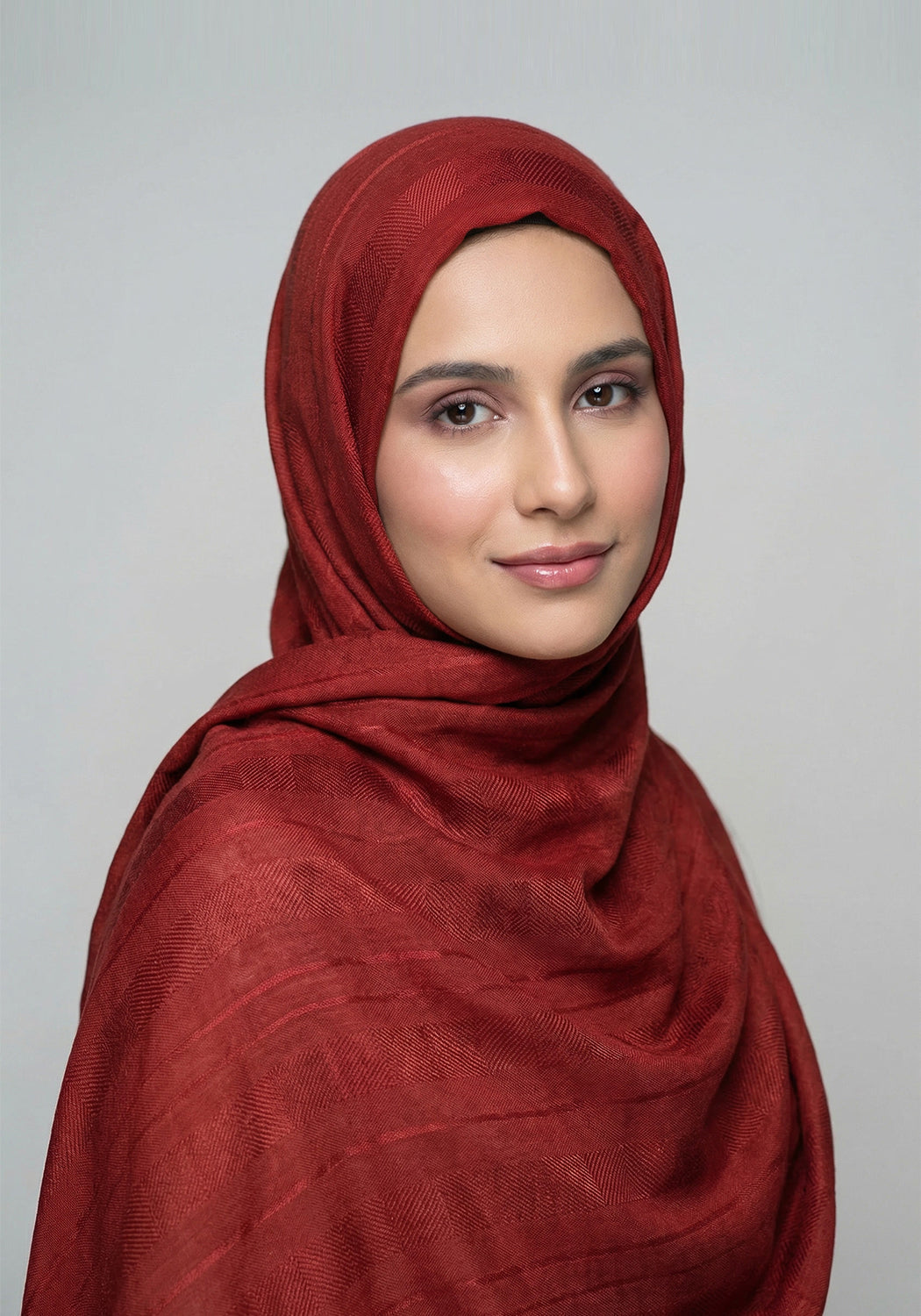 Wardah Cotton Hijab - Redish Brown
