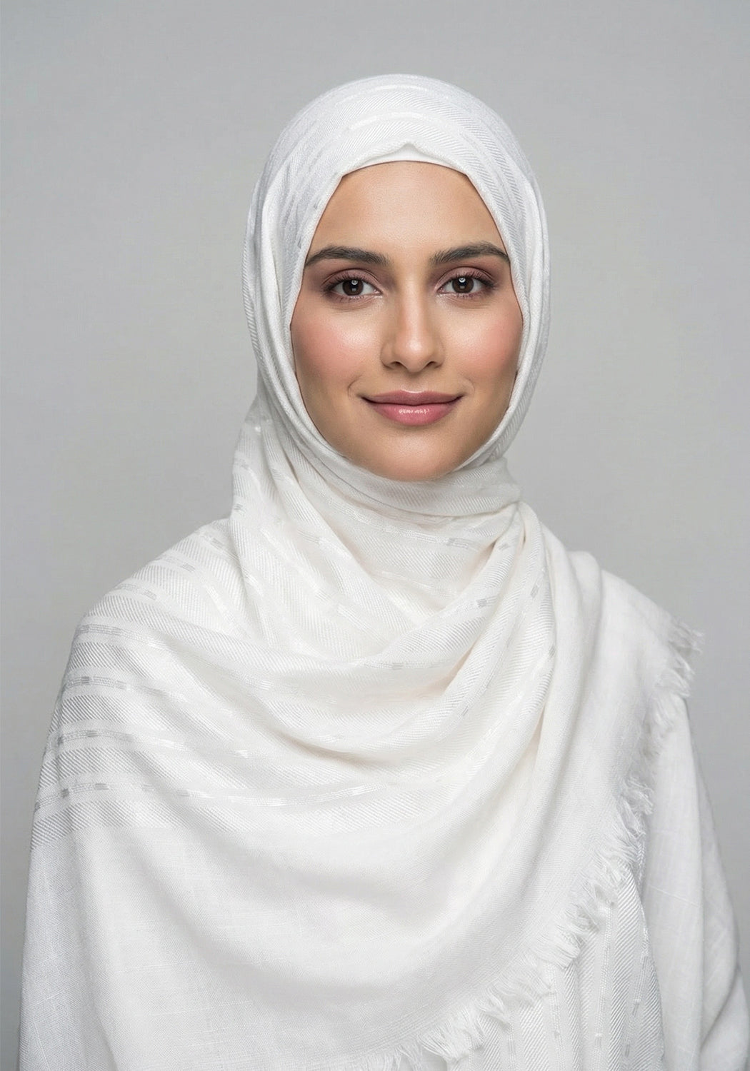 Ava Cotton Hijab - White