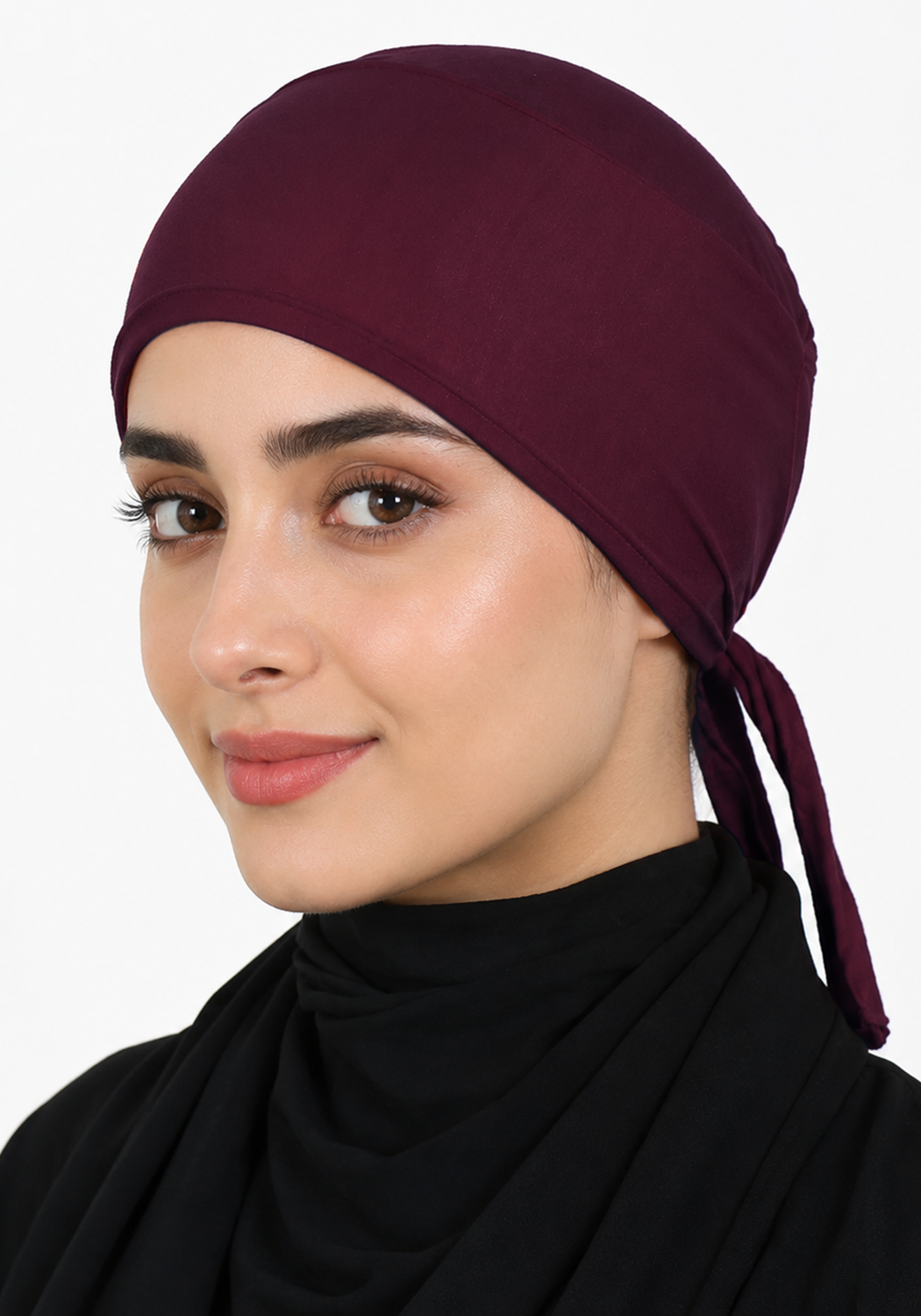 Dori Hijab Cap - Burgundy