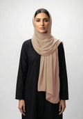 Plain Classic Georgette Hijab - Fawn
