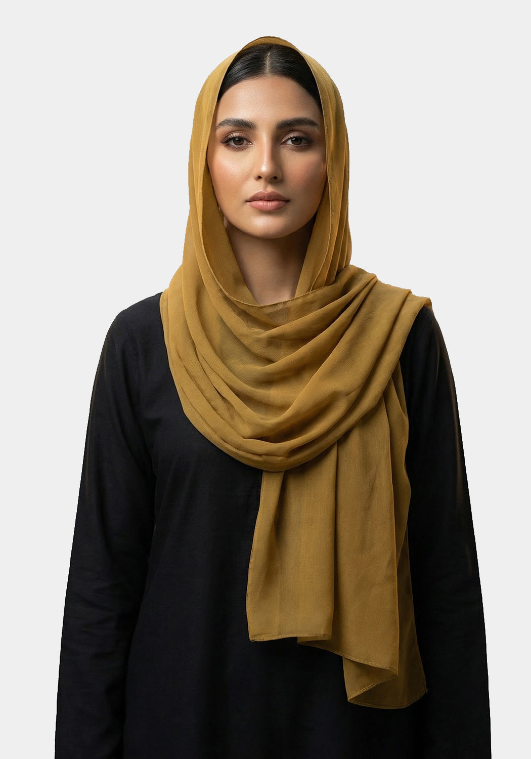 Anahita Chiffon Hijab - Yellowish Green