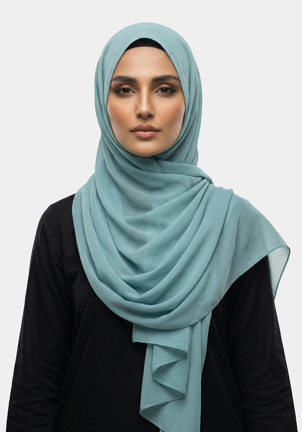 Anahita Chiffon Hijab - Sea Green