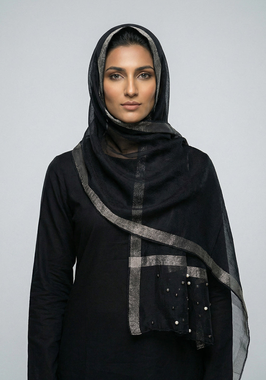 Organza Pearl Black