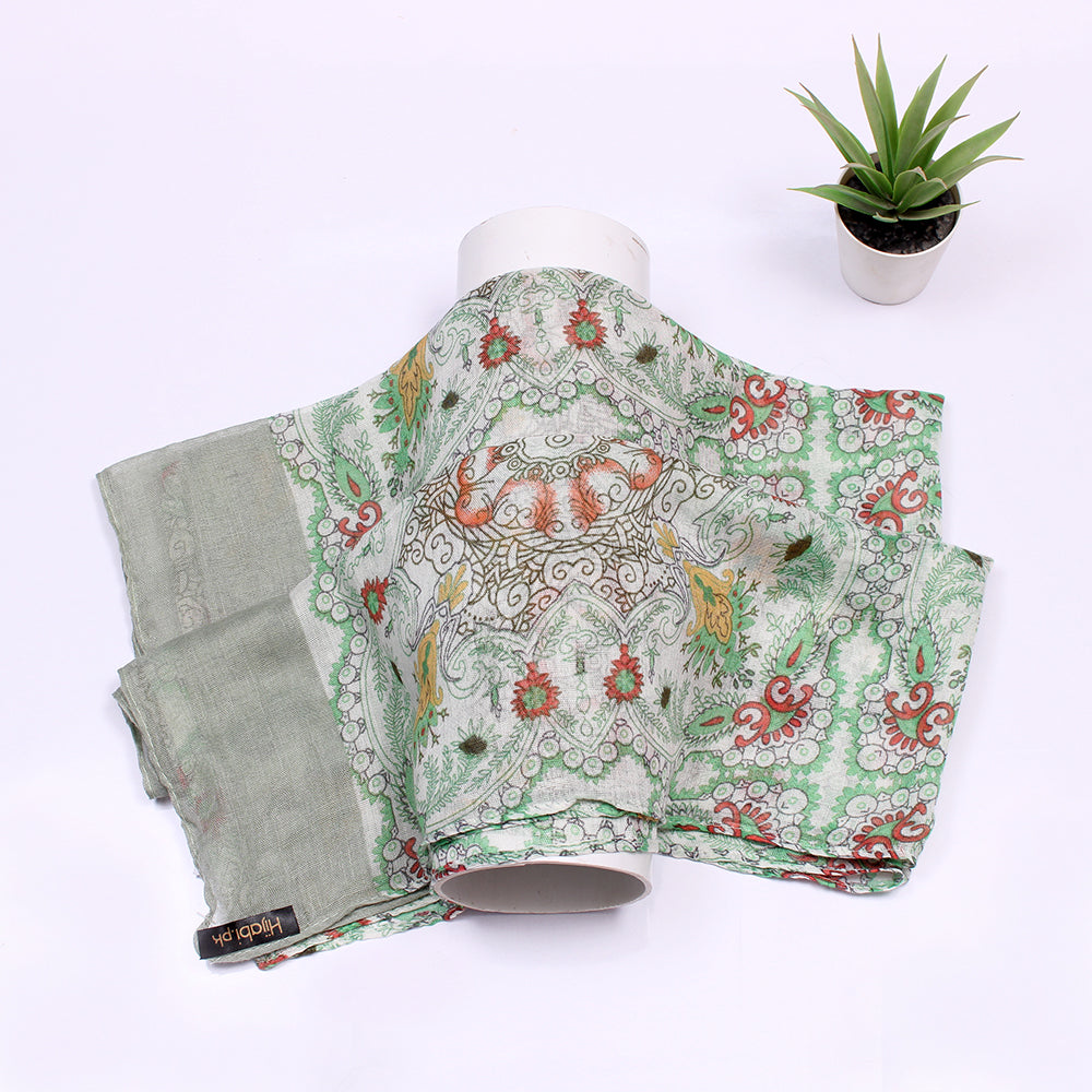 Yasmin Cotton Hijab - Green