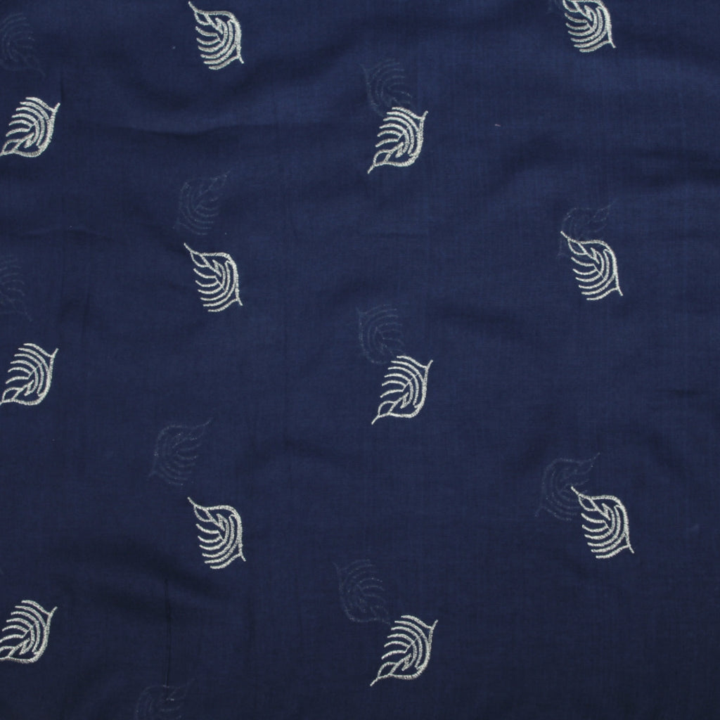 Lawn Embroadry-Navy Blue