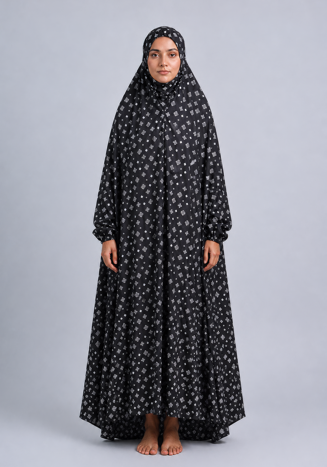 Black Namaz Chadar Design 2