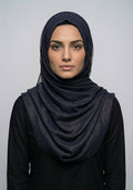 Ferial Lawn Hijab - Navy blue