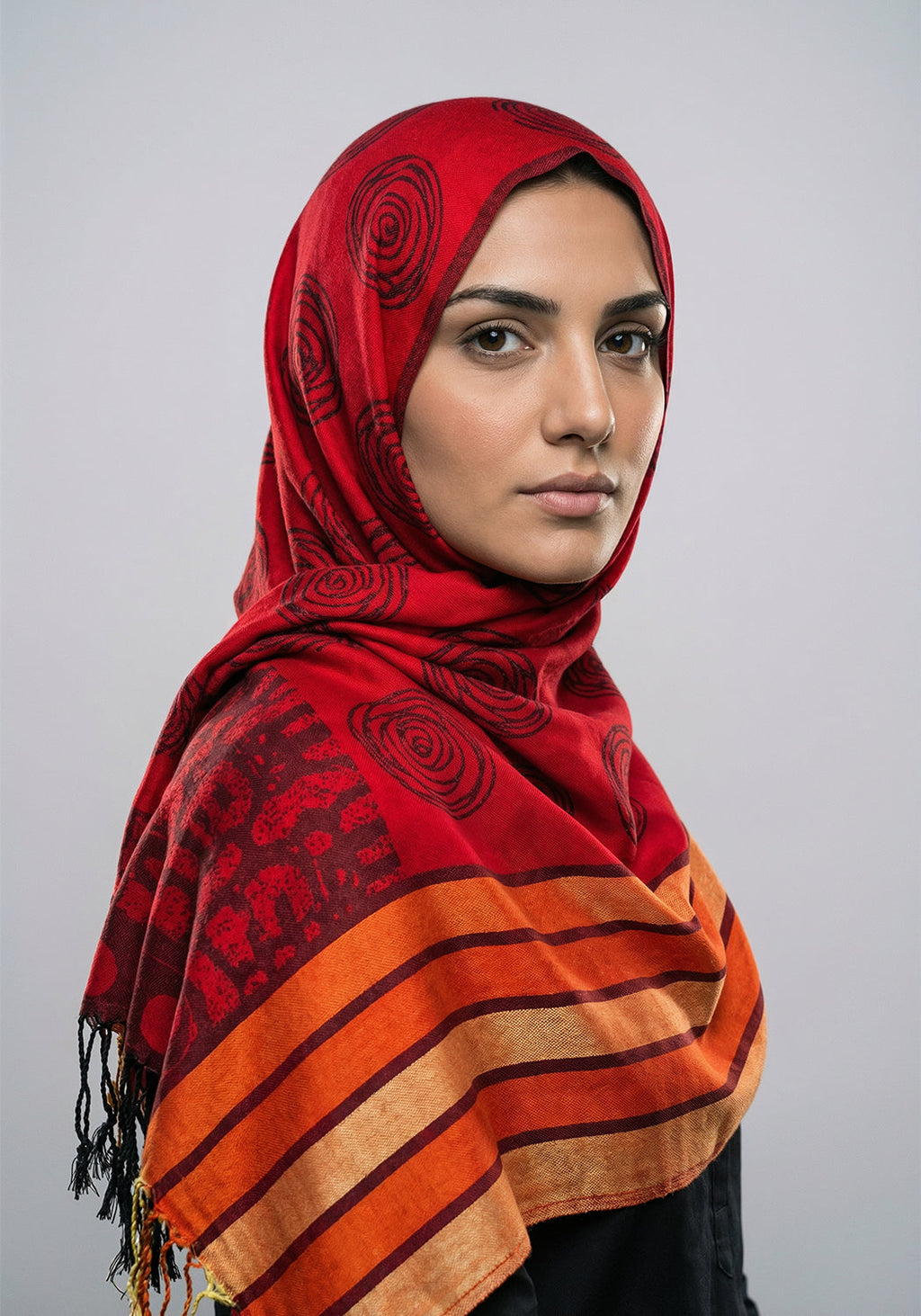 Shirin Cashmere Hijab Red