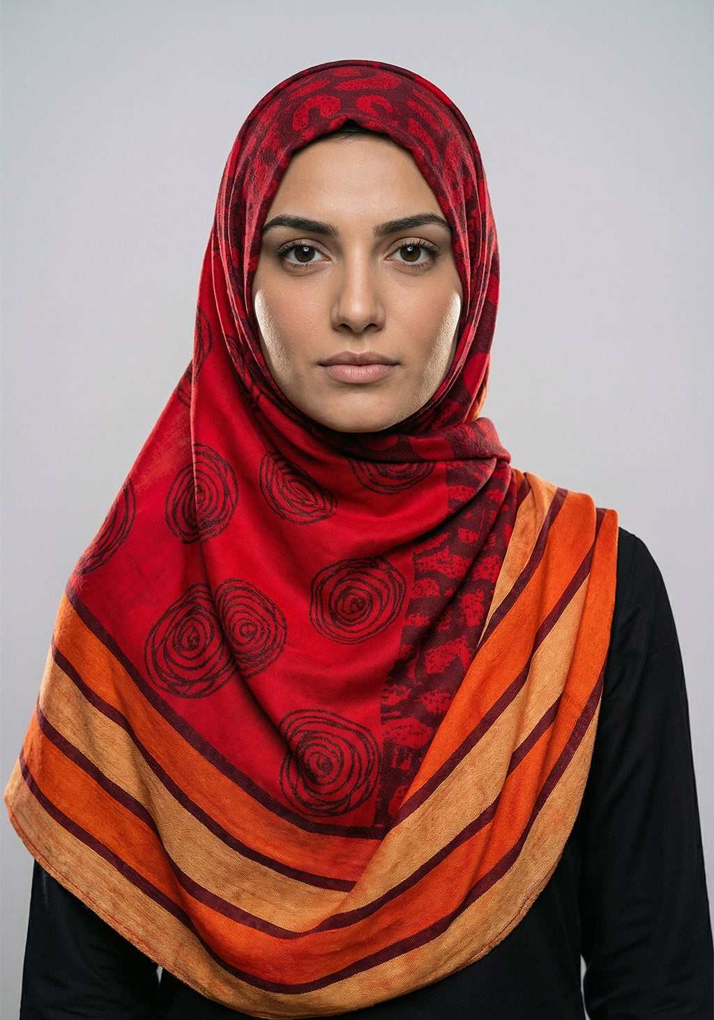 Shirin Cashmere Hijab Red